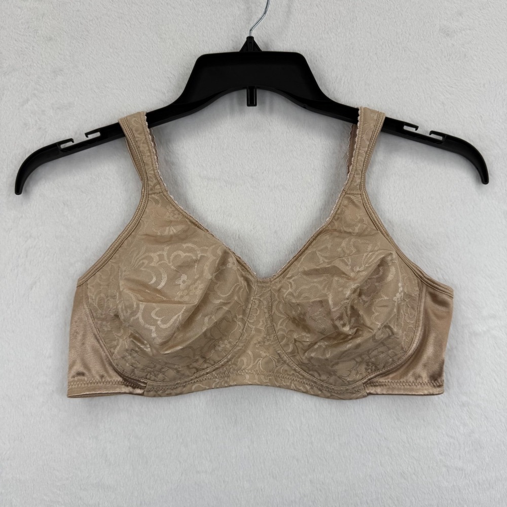 Playtex Secrets Undercover Perfects Beige Floral Full Coverage Bra‎ Size 40C